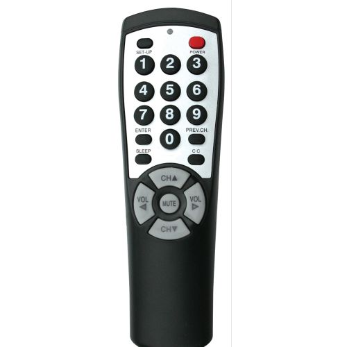 Universal TV Remote Control, Black & Silver